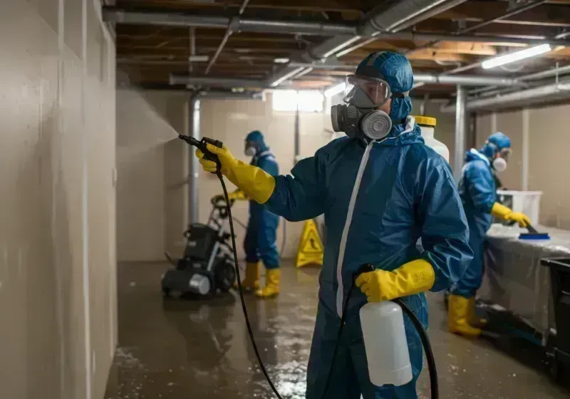 Basement Sanitization and Antimicrobial Treatment process in Aspen Hill, MD